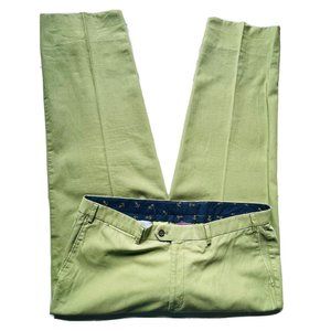 Hiltl Contemporary Chino Pants Romania Green 38x29 Men EUC